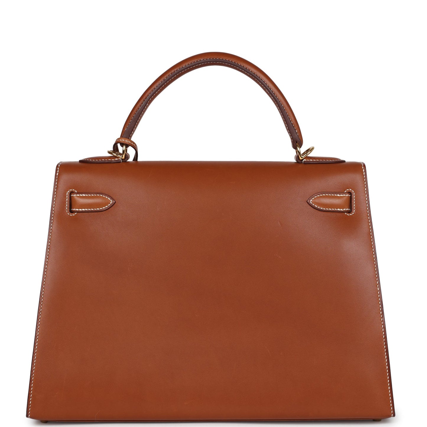 Hermes Sellier Kelly 32 Fauve Barenia Gold Hardware