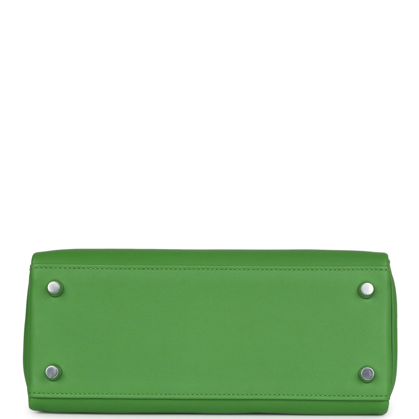 Hermes Kelly Retourne 25 Vert Yucca Swift Palladium Hardware