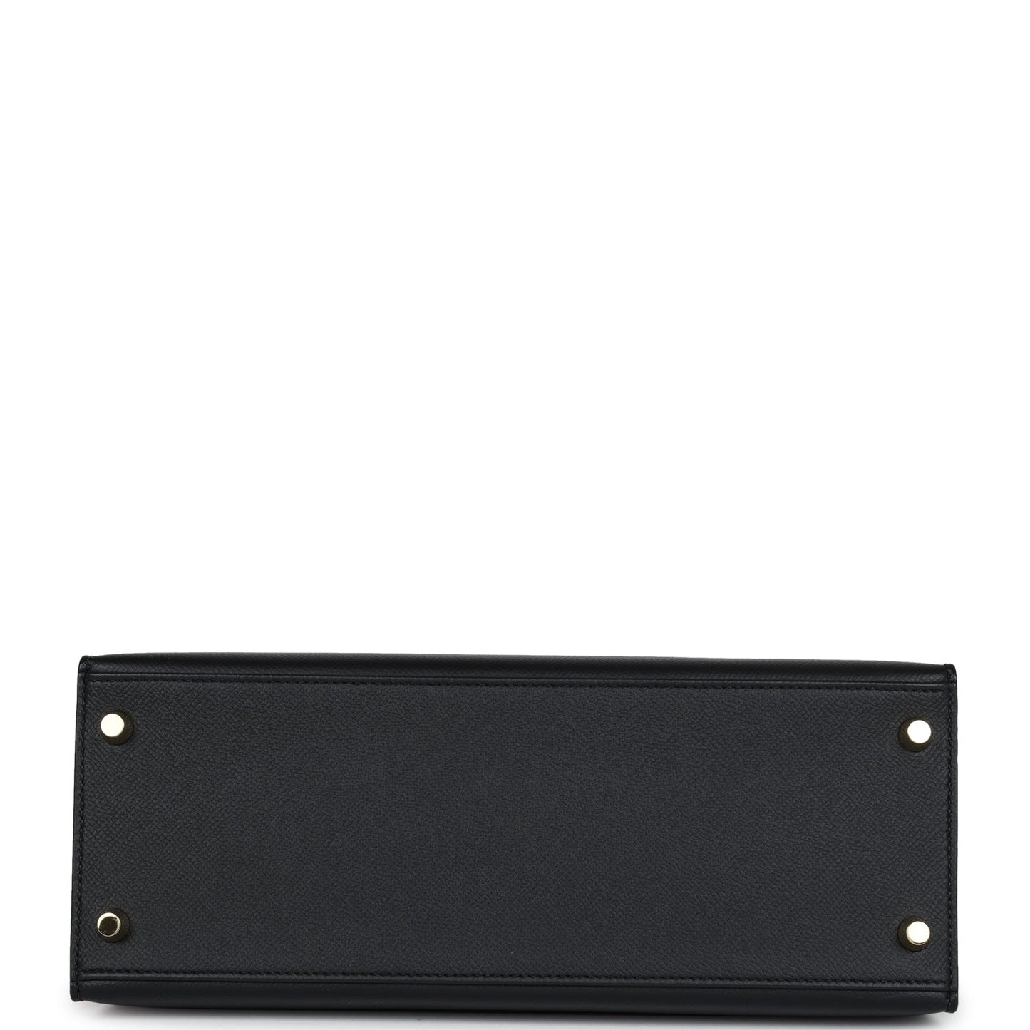 Hermes Kelly Sellier 28 Black Epsom Gold Hardware