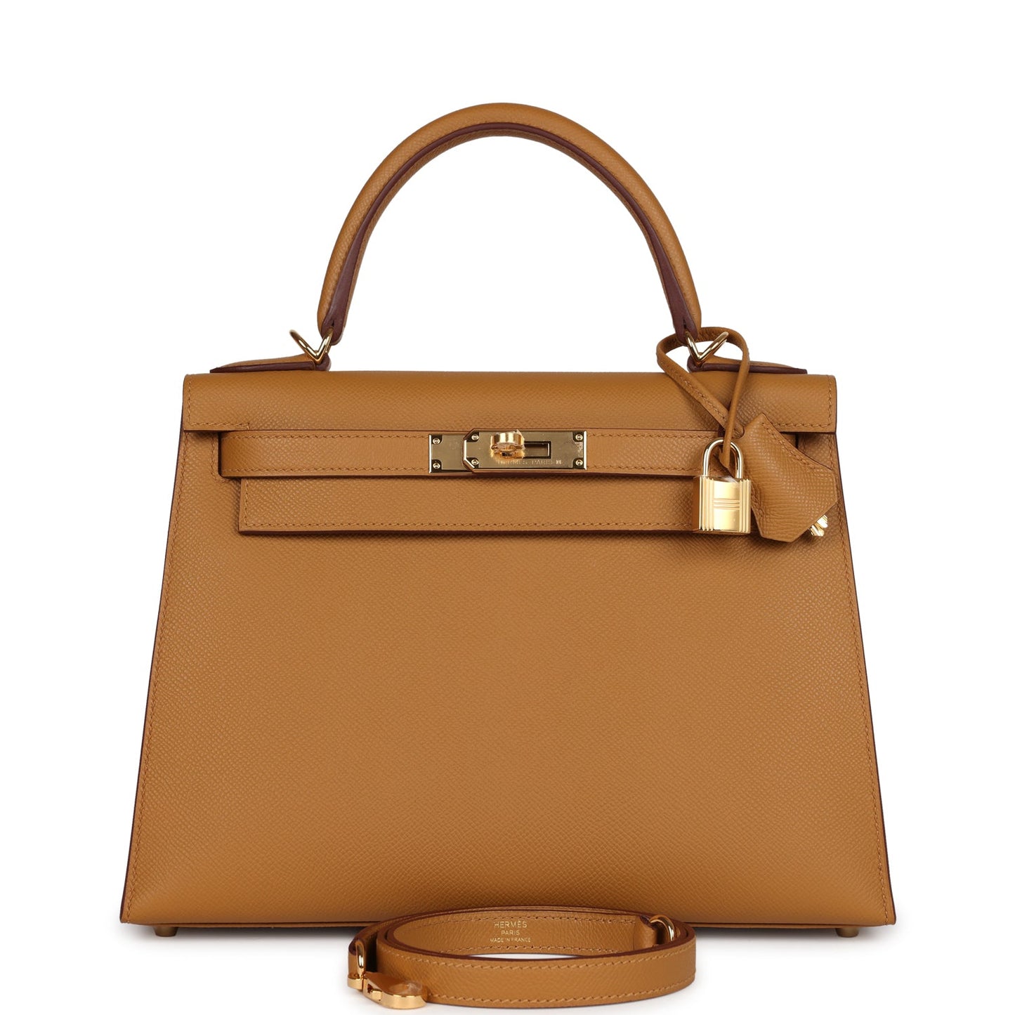 Hermes Kelly Sellier 28 Alezan Epsom Gold Hardware