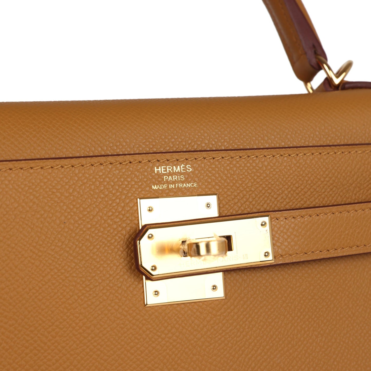 Hermes Kelly Sellier 28 Sesame Epsom Gold Hardware