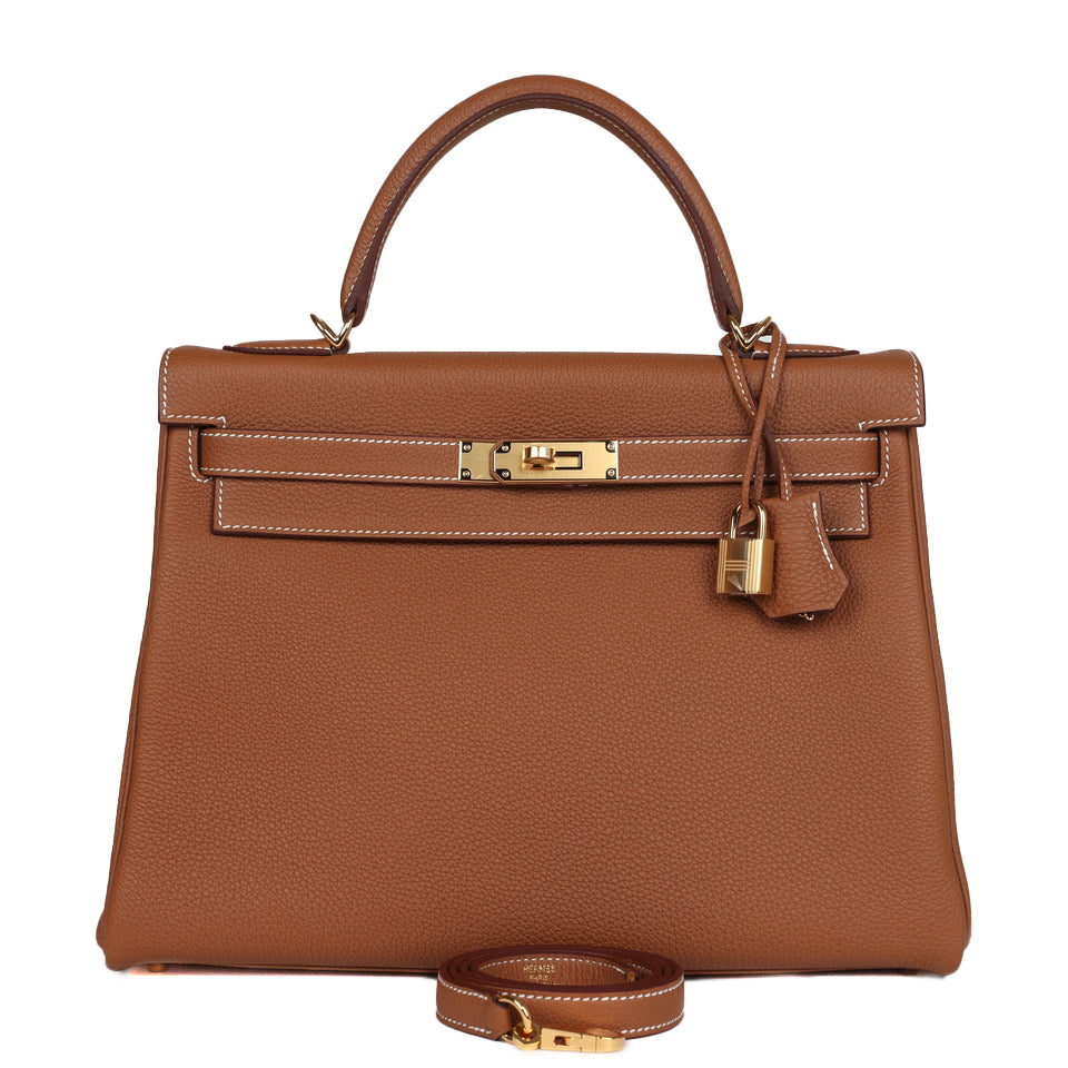 Hermes Kelly Retourne 32 Gold Togo Gold Hardware