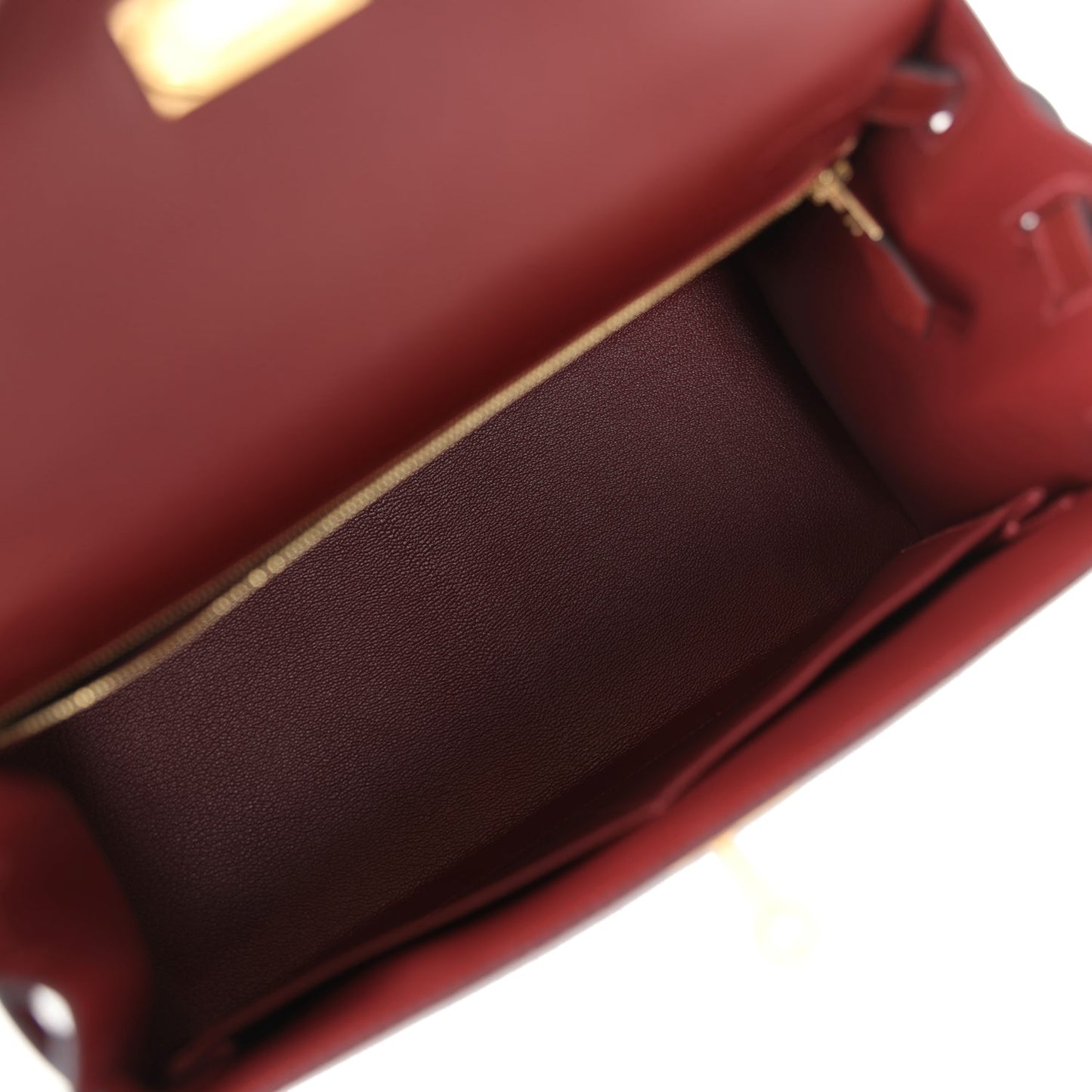 Hermes Kelly Sellier 28 Rouge H Epsom Gold Hardware