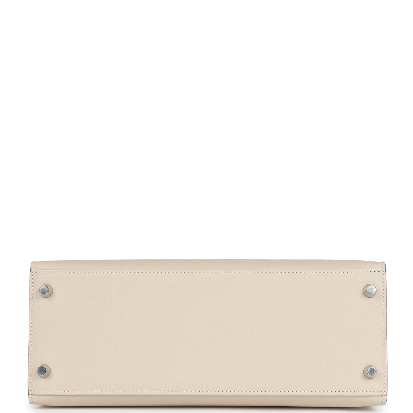 Hermes Kelly Sellier 28 Craie Epsom Palladium Hardware