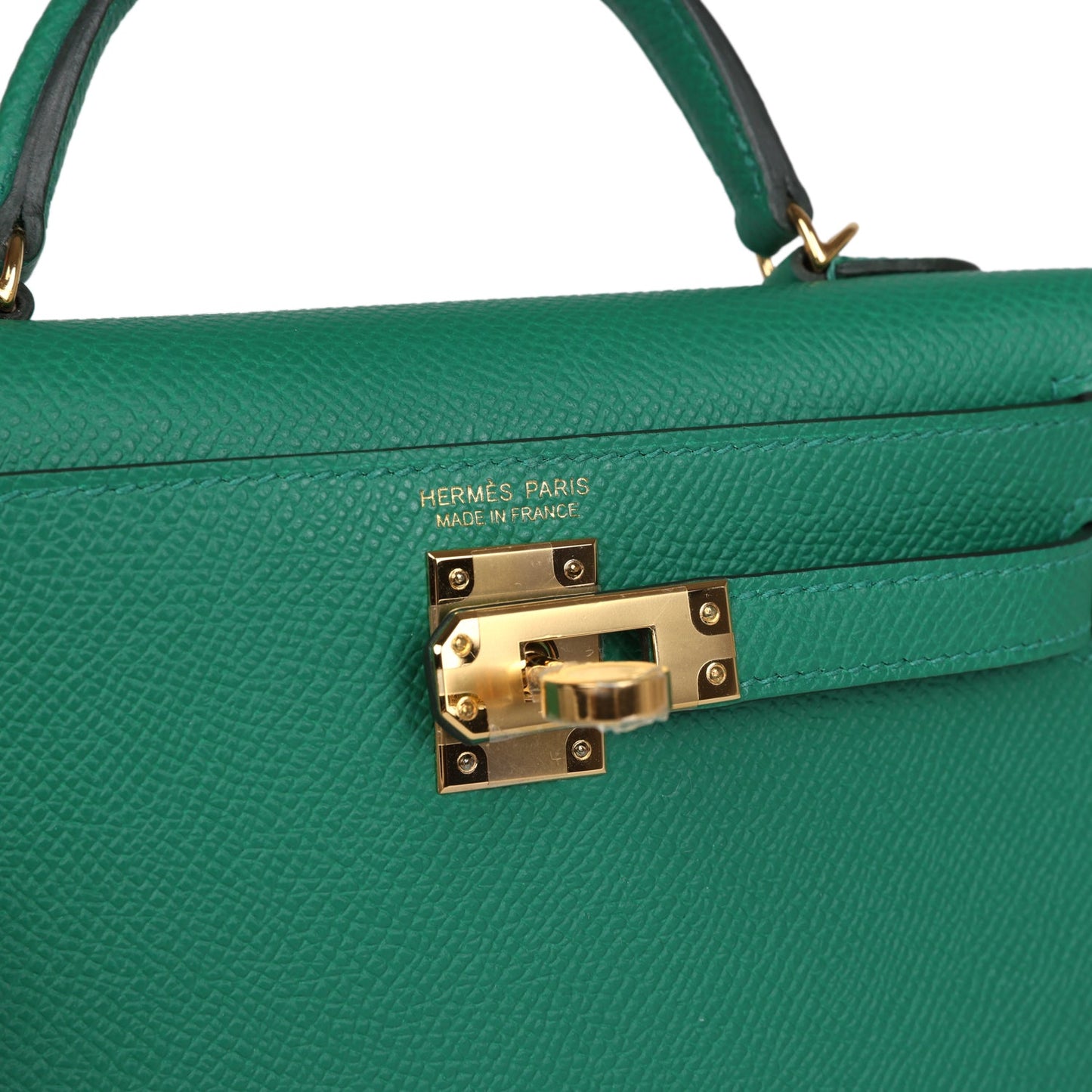 Hermes Kelly Sellier 20 Vert Vertigo Epsom Gold Hardware