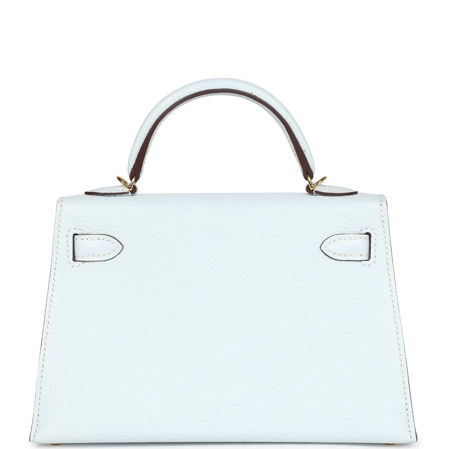 Hermes Kelly Sellier 20 Bleu Brume Chevre Gold Hardware