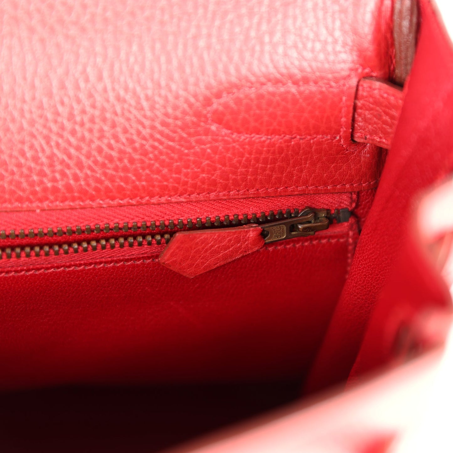 Hermes Kelly Retourne 32 Rouge Vif Ardennes Gold Hardware