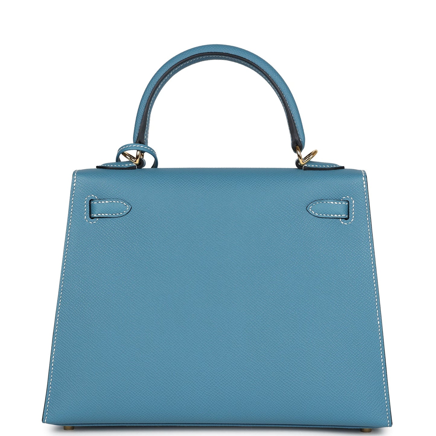 Hermes Kelly Sellier 25 Blue Jean Epsom Gold Hardware