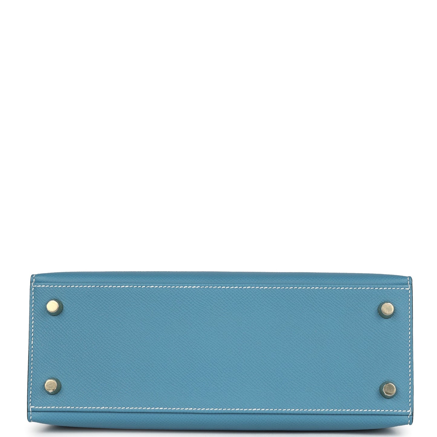 Hermes Kelly Sellier 25 Blue Jean Epsom Gold Hardware