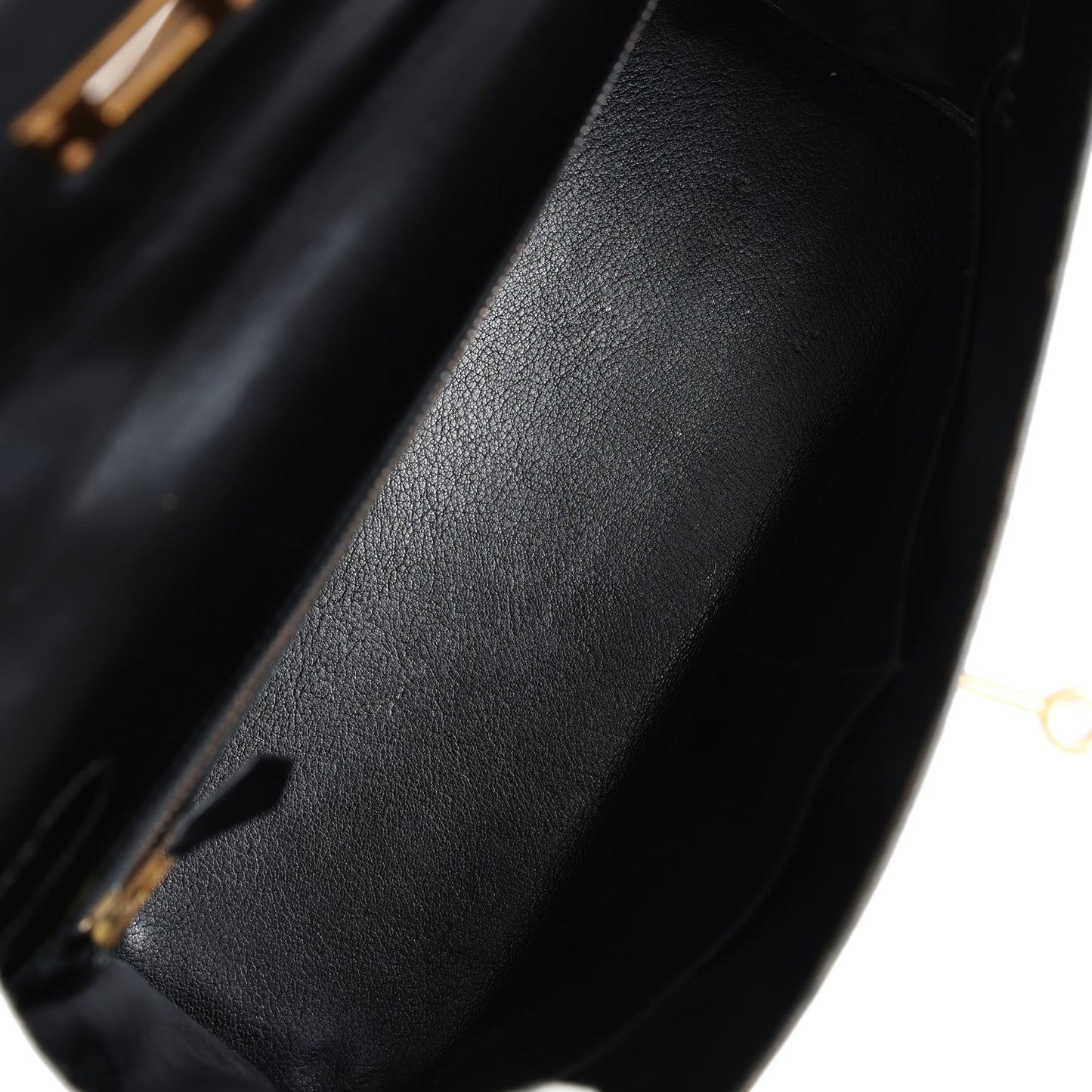 Hermes Kelly Retourne 32 Black Box Gold Hardware