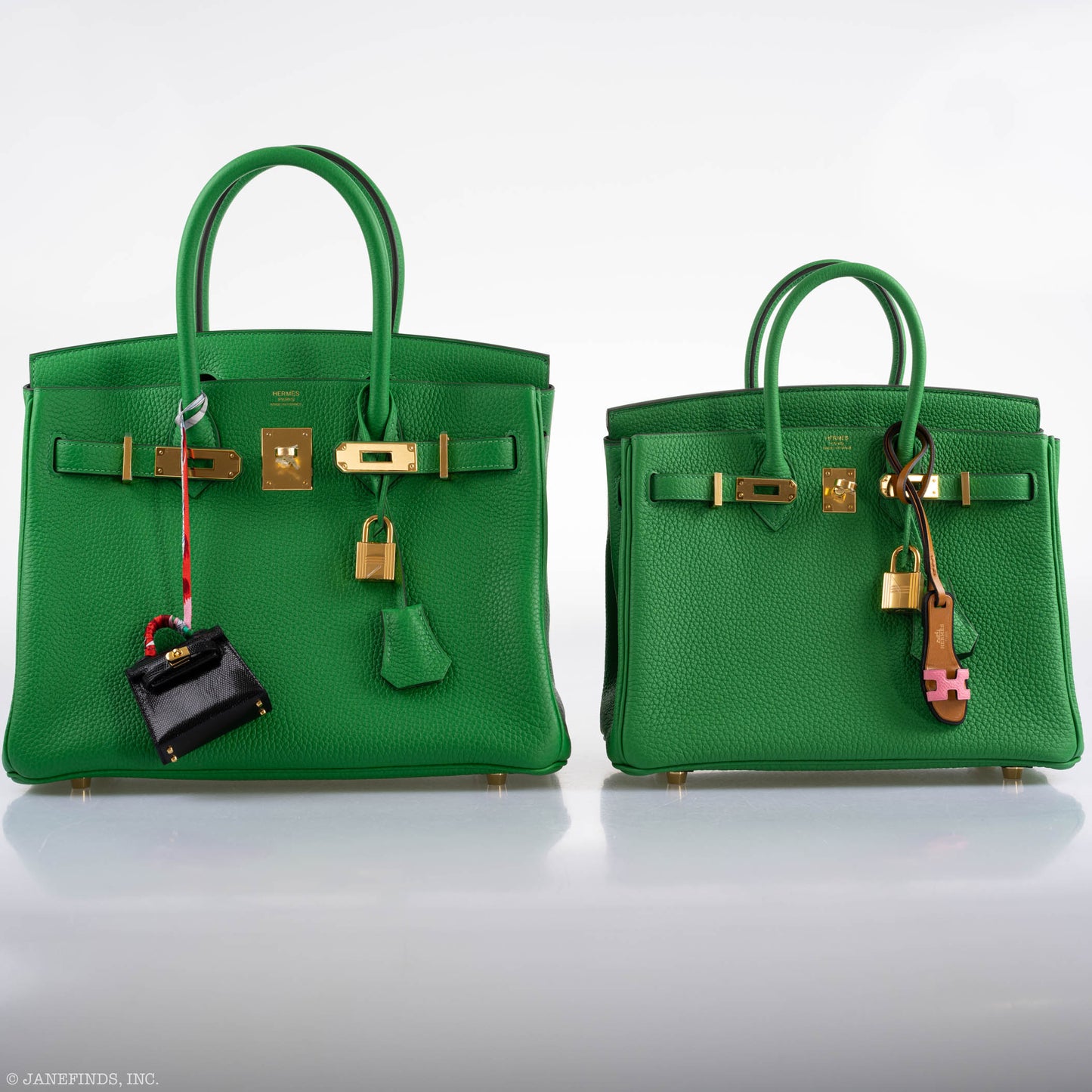 Hermes Birkin 25 Bambou (Bamboo) Green Togo with Gold Hardware