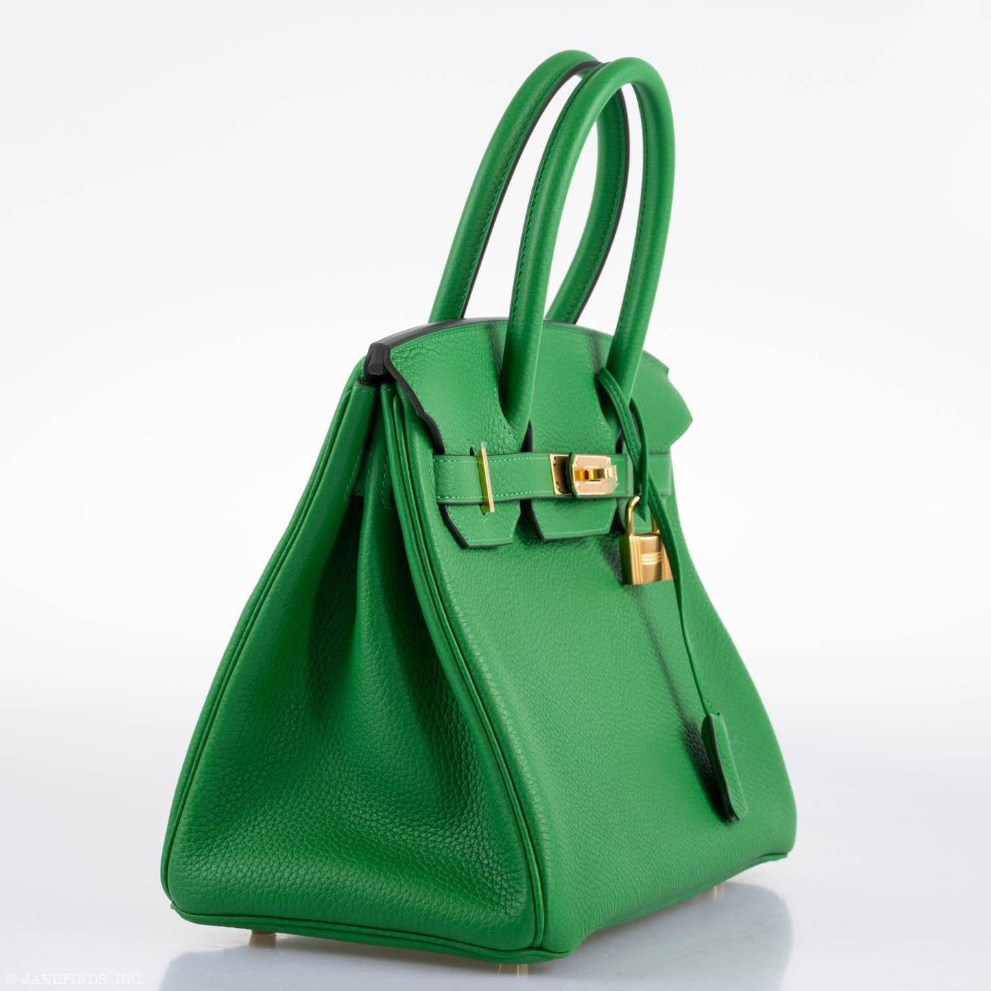 Hermes Birkin 25 Bambou (Bamboo) Green Togo with Gold Hardware