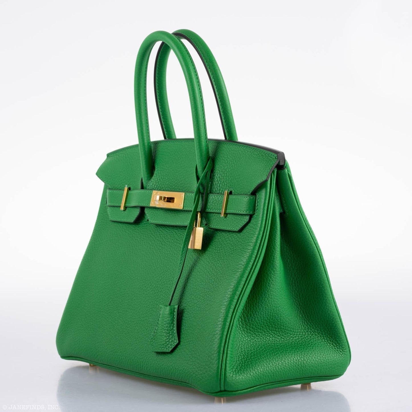 Hermes Birkin 25 Bambou (Bamboo) Green Togo with Gold Hardware