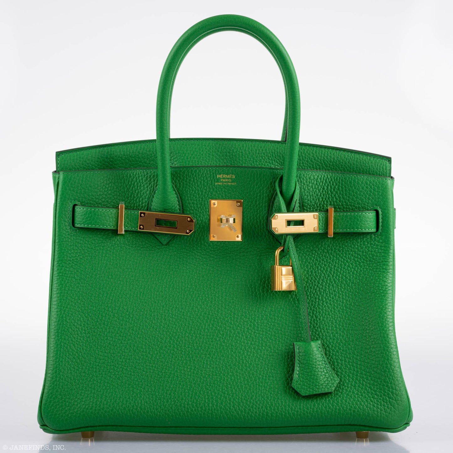 Hermes Birkin 25 Bambou (Bamboo) Green Togo with Gold Hardware