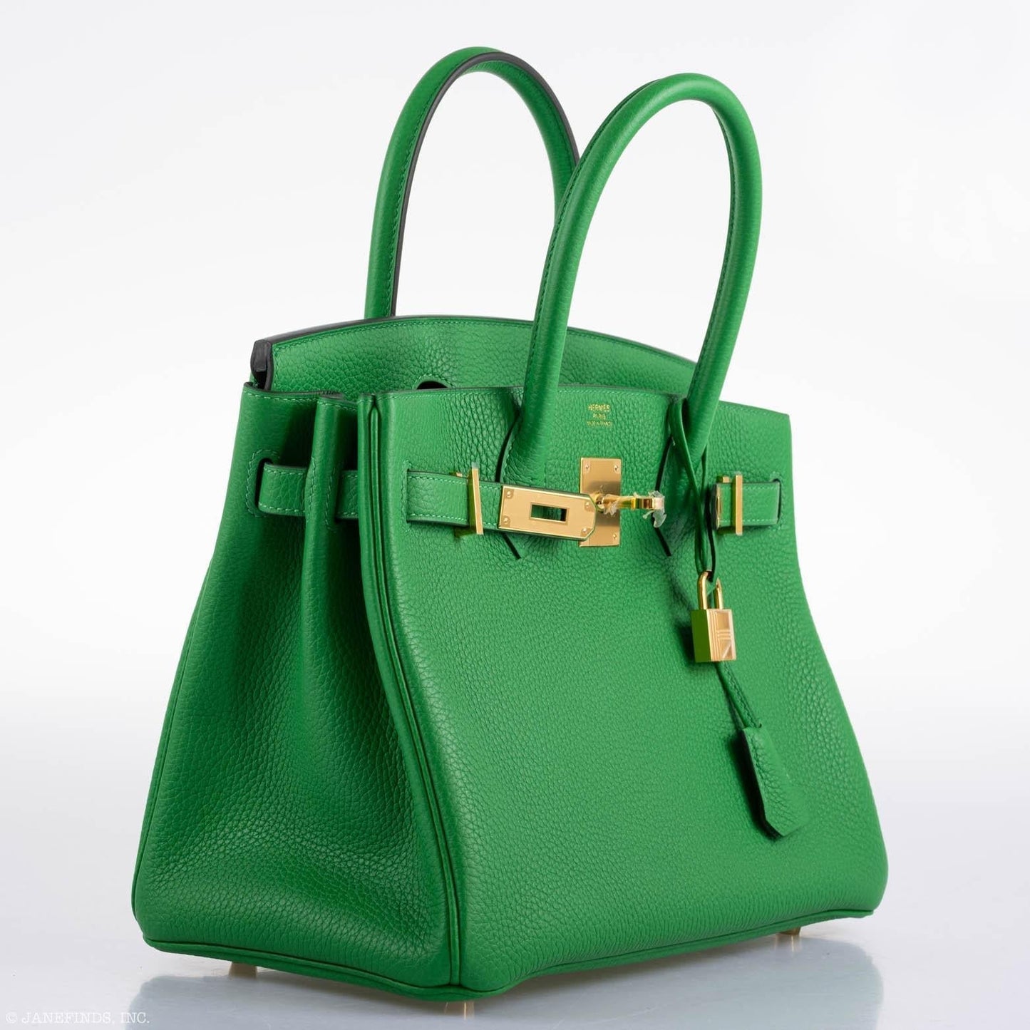 Hermes Birkin 25 Bambou (Bamboo) Green Togo with Gold Hardware