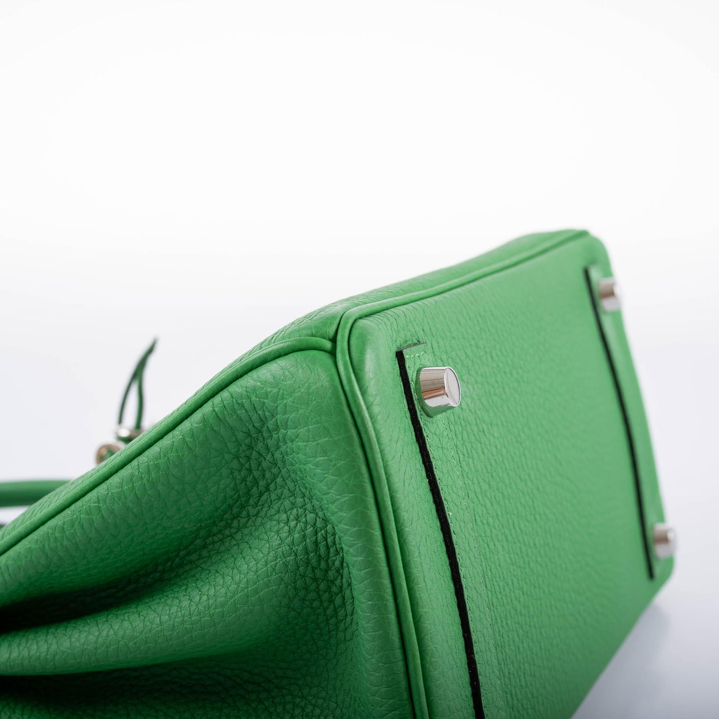 Hermes Birkin 25 Bambou (Bamboo) Green Togo with Palladium Hardware