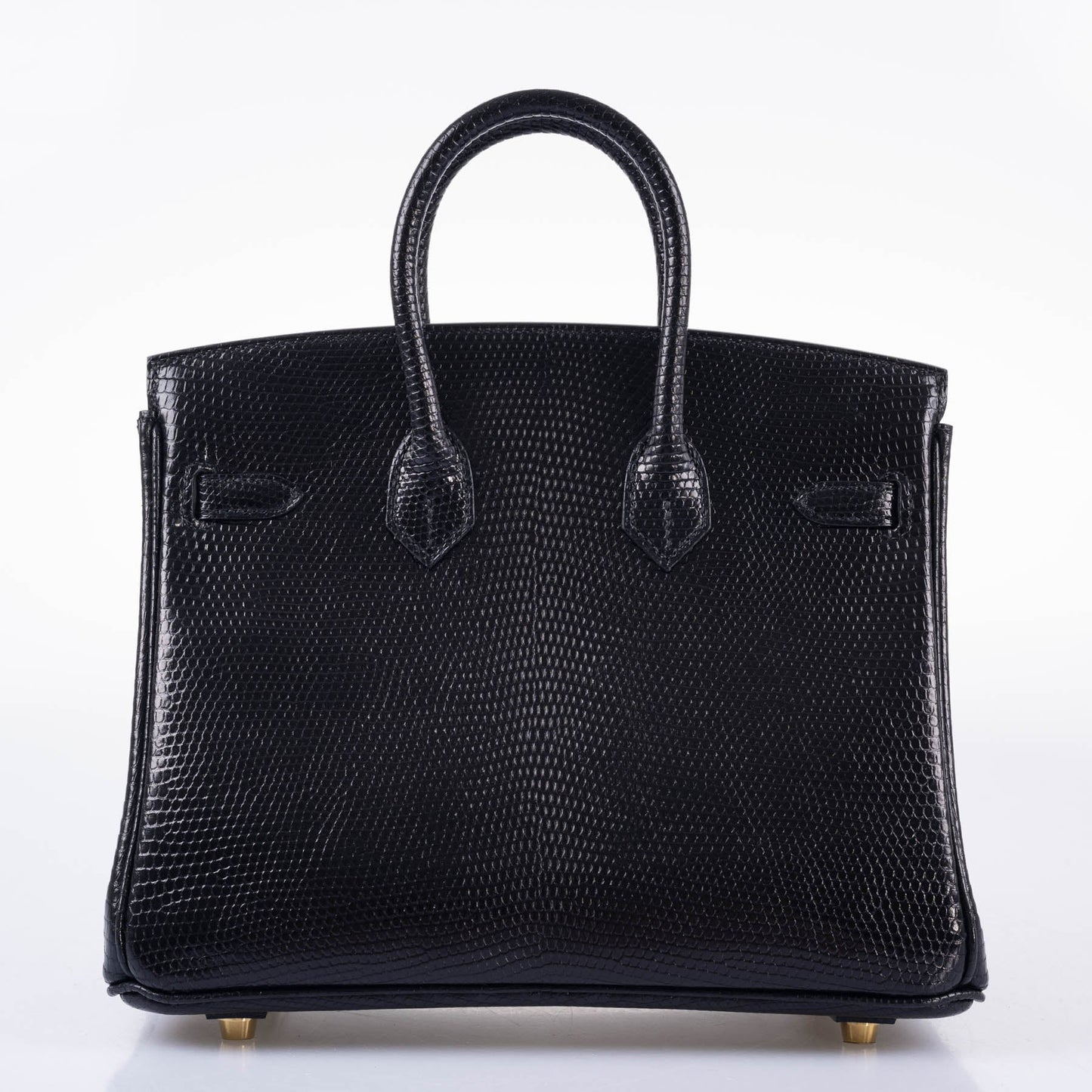 Hermes Birkin 25 Black Nilo Lizard Gold Hardware