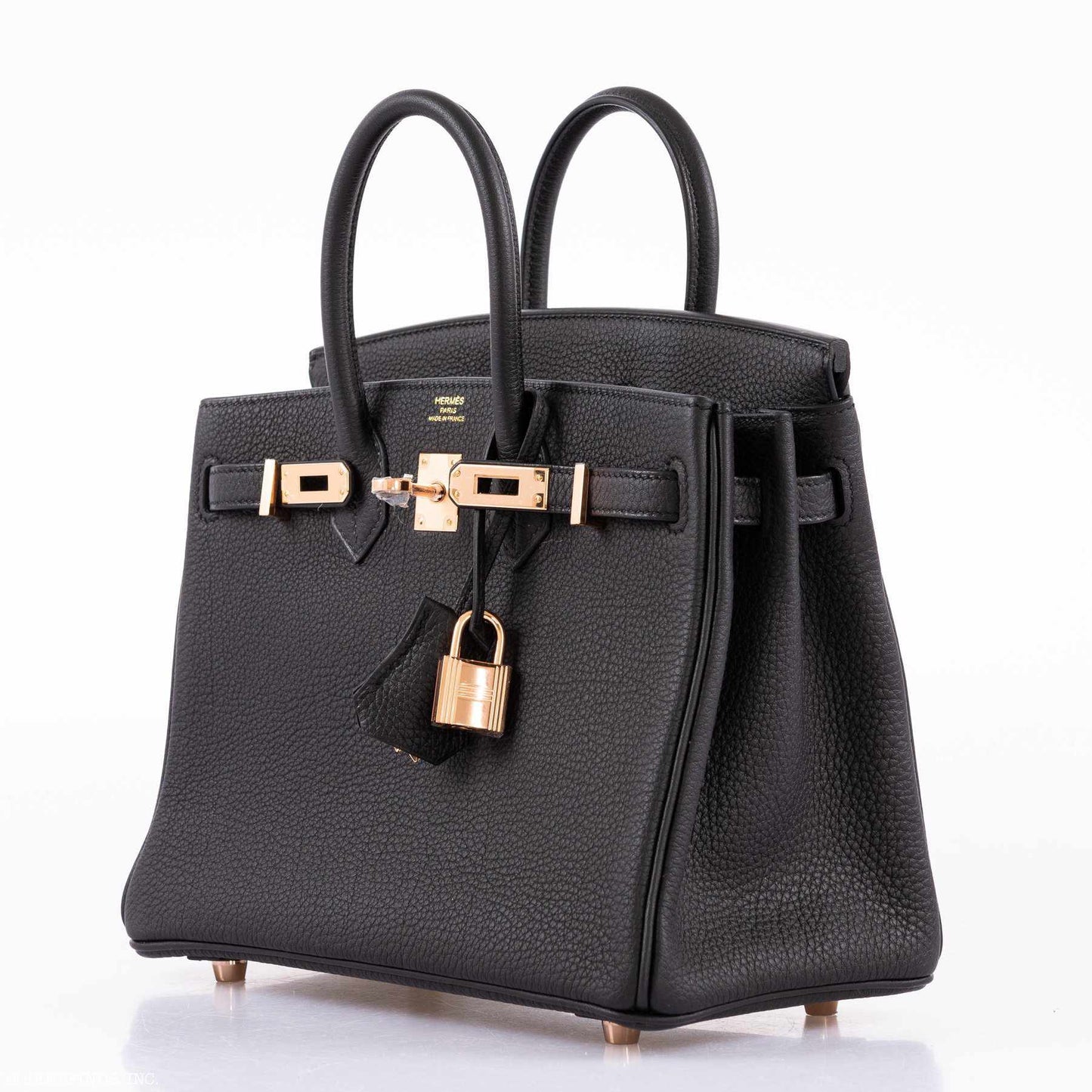 Hermes Birkin 25 Black Togo Rose Gold Hardware - 2020, Y