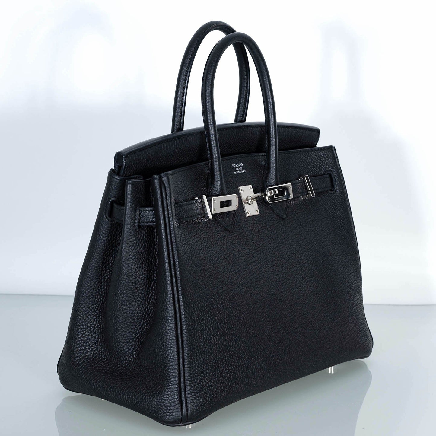 Hermes Birkin 25 Black Togo with Palladium Hardware