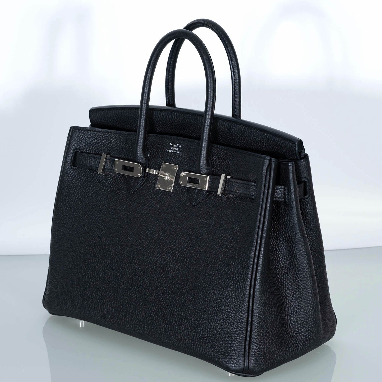 Hermes Birkin 25 Black Togo with Palladium Hardware