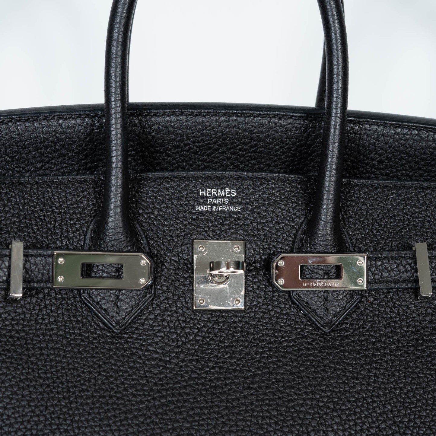 Hermes Birkin 25 Black Togo with Palladium Hardware