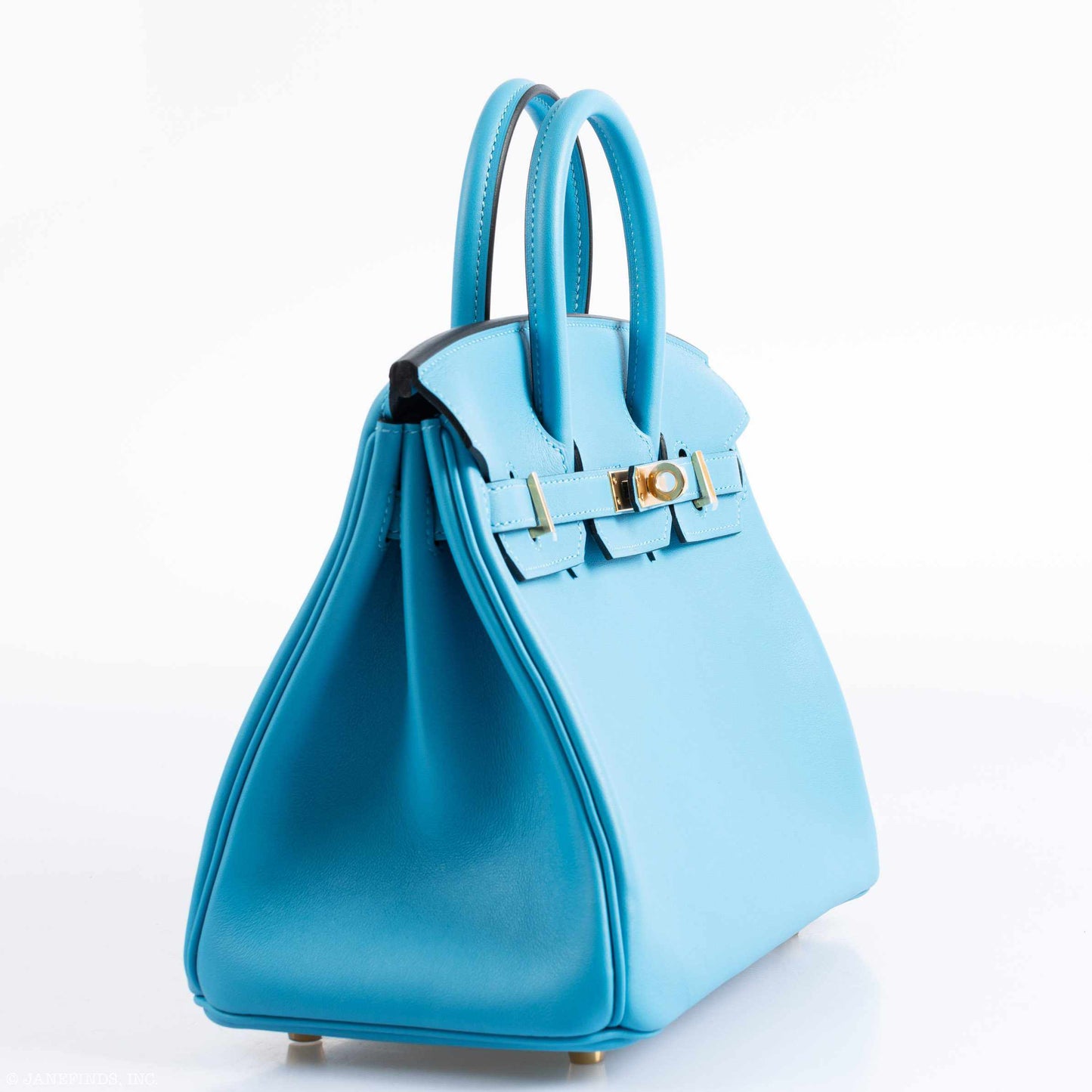 Hermes Birkin 25 Bleu Bleu du Nord Swift Gold Hardware