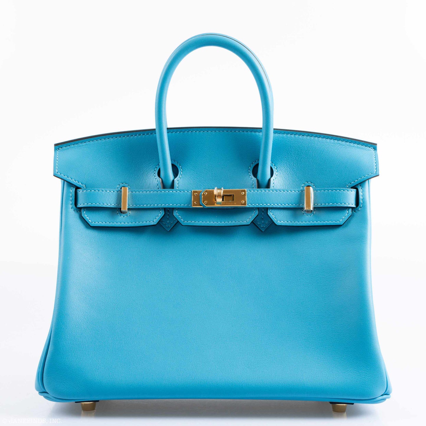 Hermes Birkin 25 Bleu Bleu du Nord Swift Gold Hardware