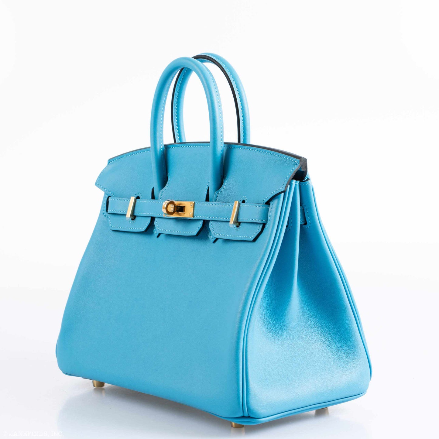 Hermes Birkin 25 Bleu Bleu du Nord Swift Gold Hardware