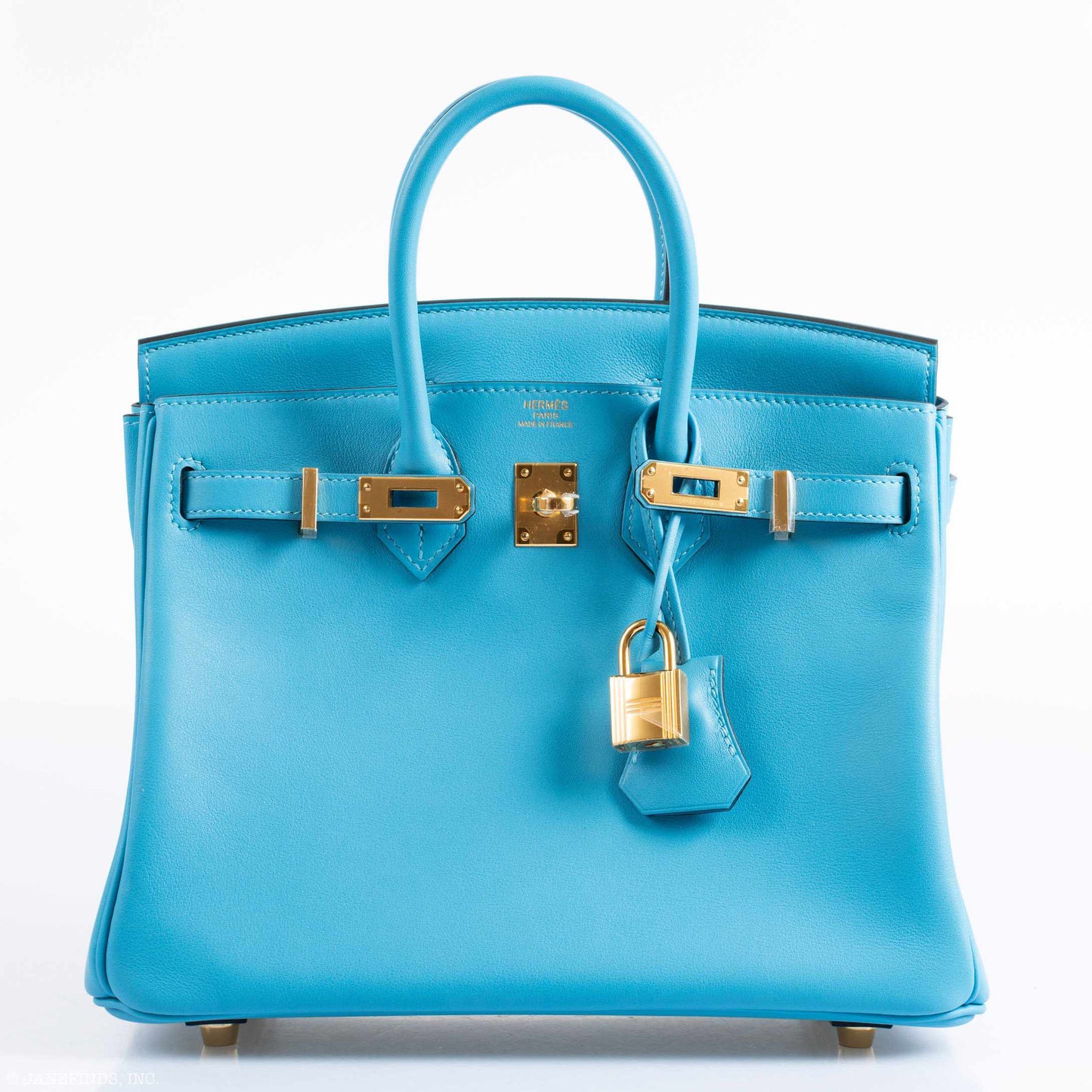 Hermes Birkin 25 Bleu Bleu du Nord Swift Gold Hardware