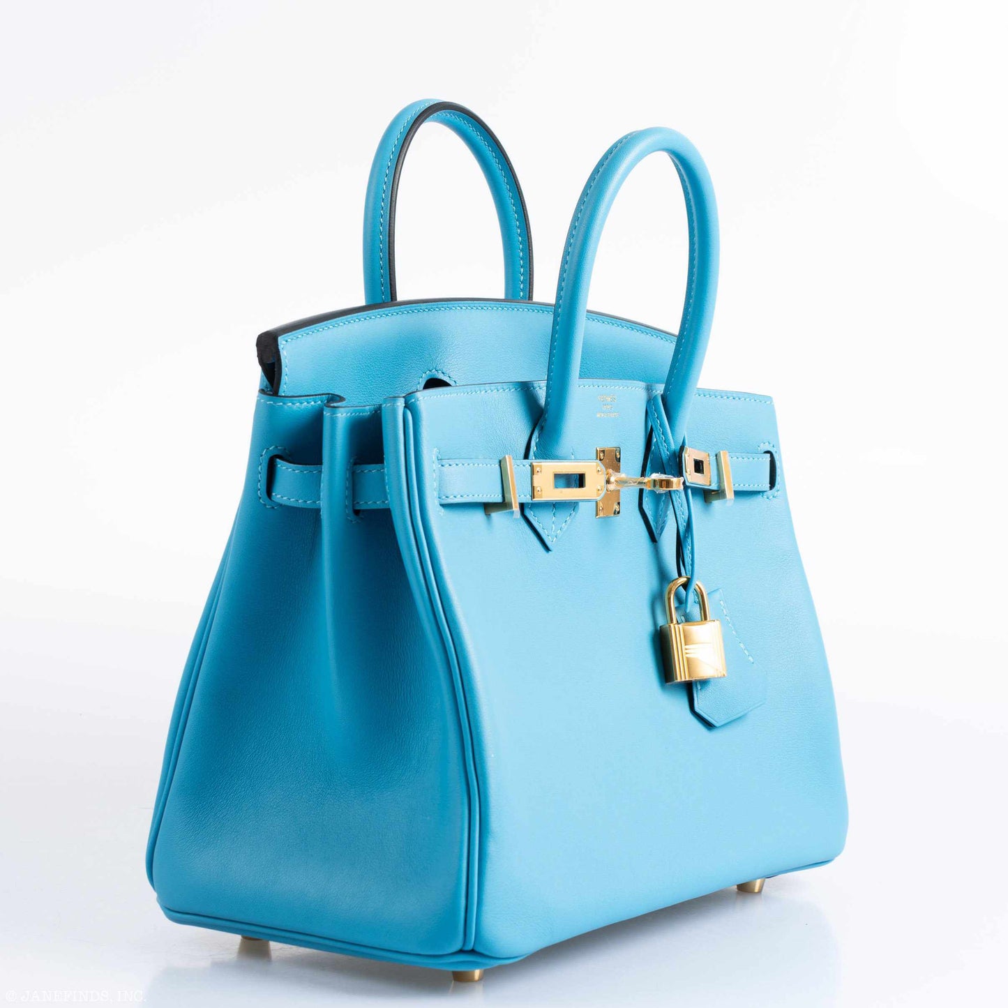 Hermes Birkin 25 Bleu Bleu du Nord Swift Gold Hardware