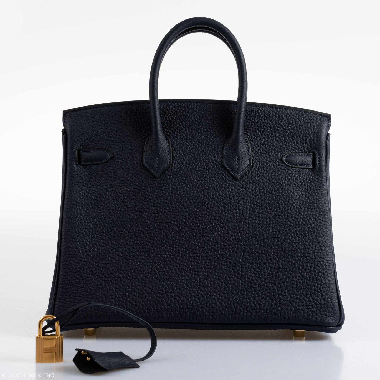 Hermes Birkin 25 Bleu Nuit Togo Gold Hardware