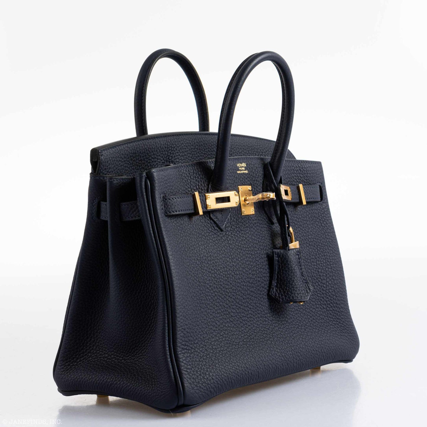 Hermes Birkin 25 Bleu Nuit Togo Gold Hardware - 2019, D