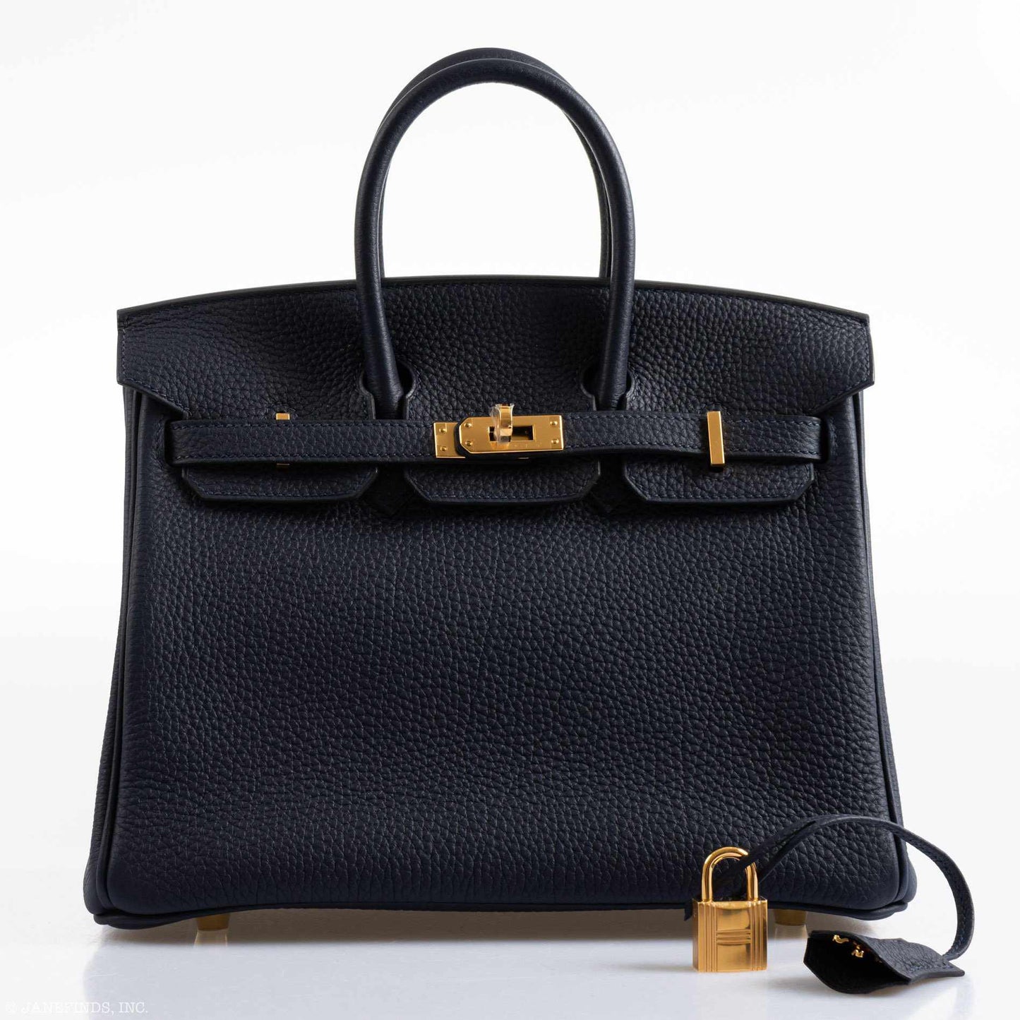 Hermes Birkin 25 Bleu Nuit Togo Gold Hardware - 2019, D