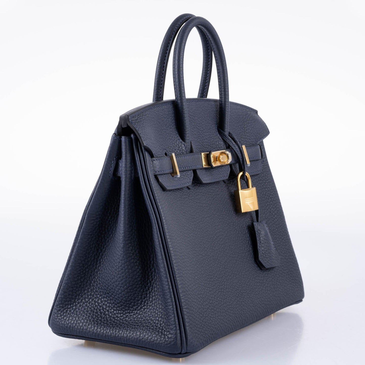 Hermes Birkin 25 Bleu Nuit Togo with Gold Hardware - 2020, Y