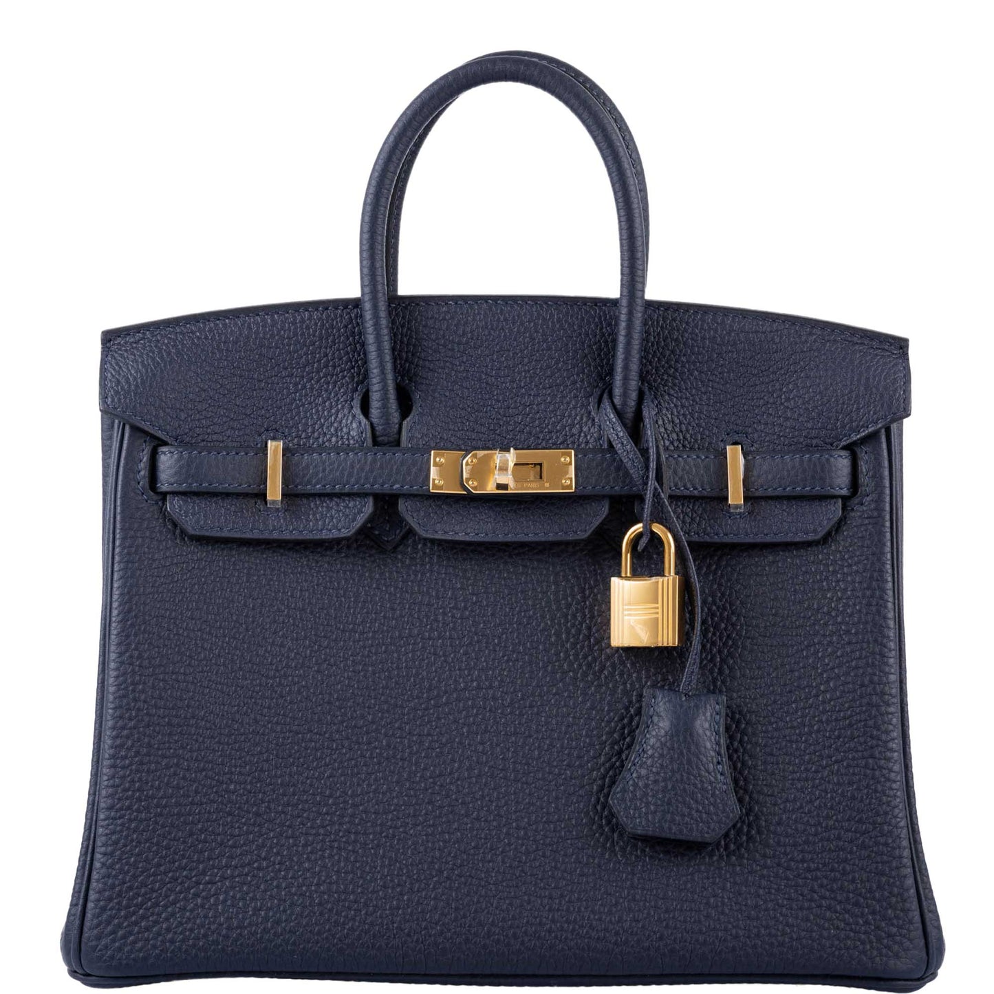 Hermes Birkin 25 Bleu Nuit Togo with Gold Hardware - 2020, Y