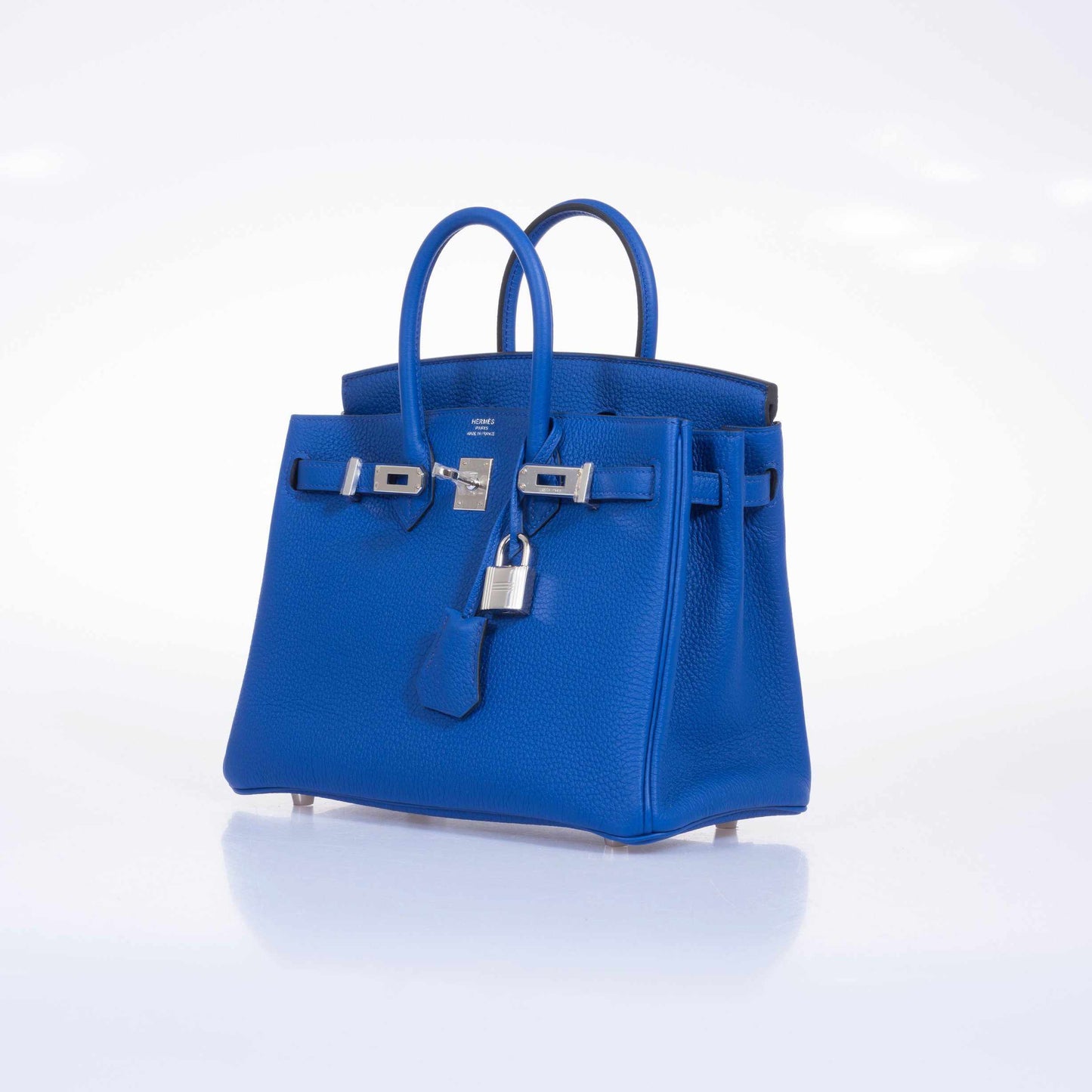 Hermes Birkin 25 Blue Electric Togo Palladium Hardware