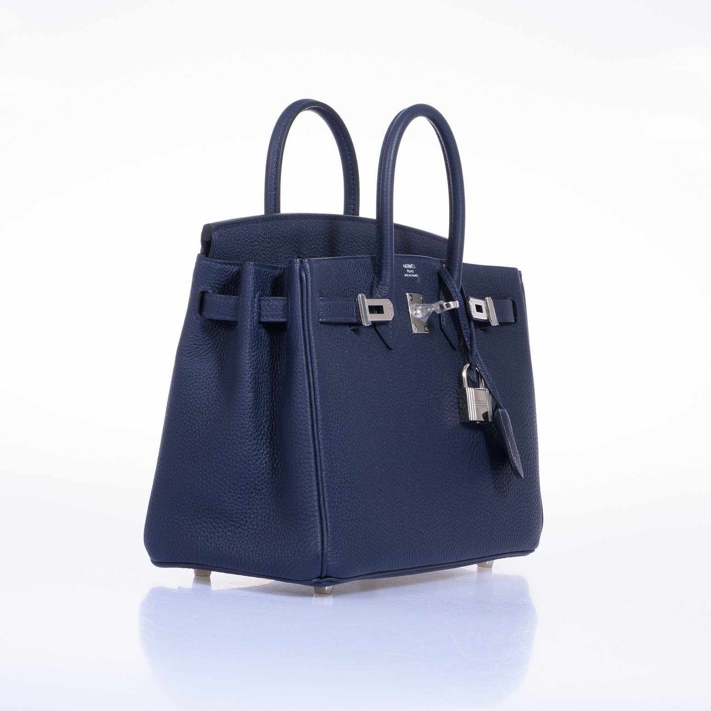 Hermes Birkin 25 Blue Indigo Togo Palladium Hardware