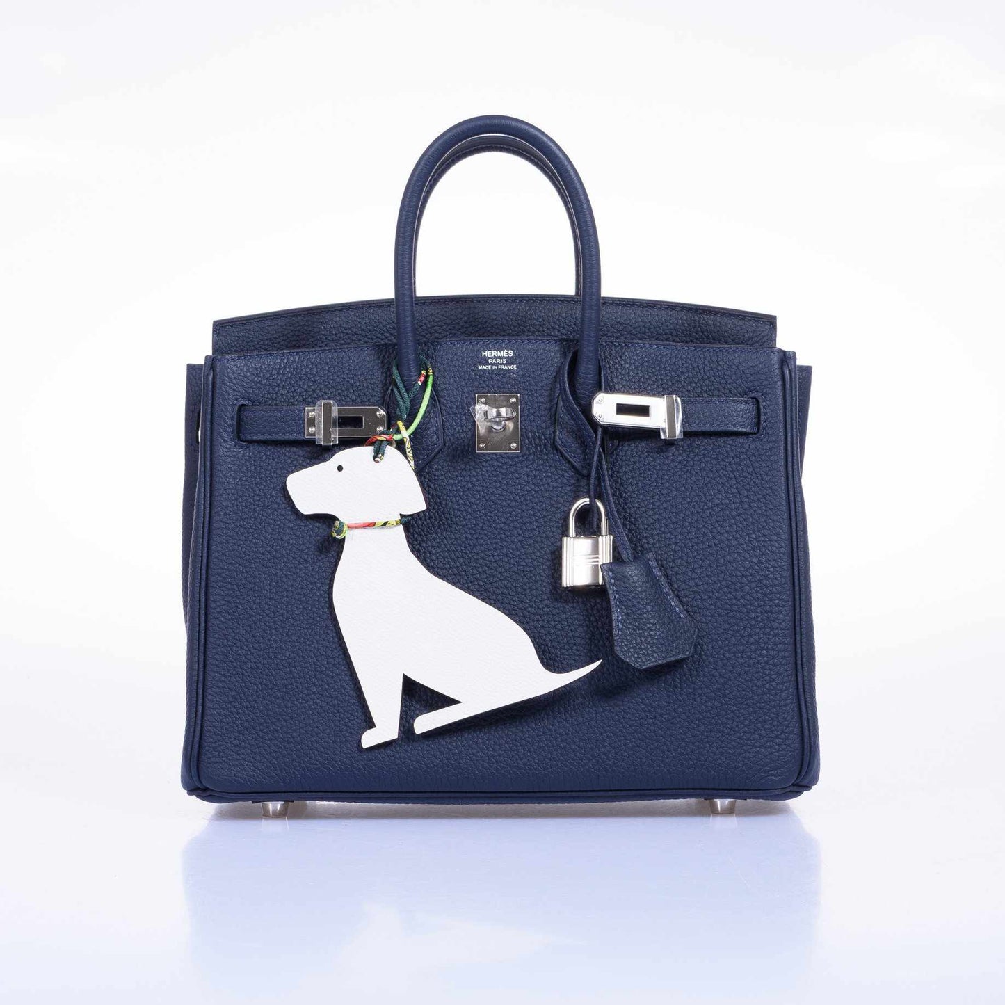 Hermes Birkin 25 Blue Indigo Togo Palladium Hardware