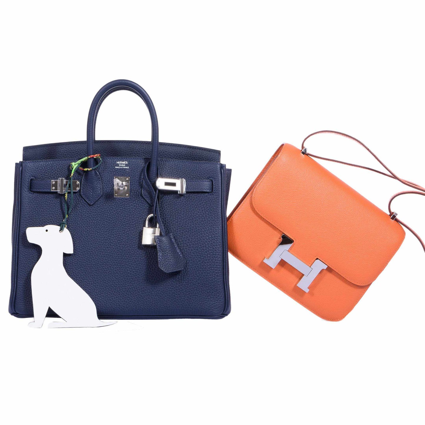 Hermes Birkin 25 Blue Indigo Togo Palladium Hardware