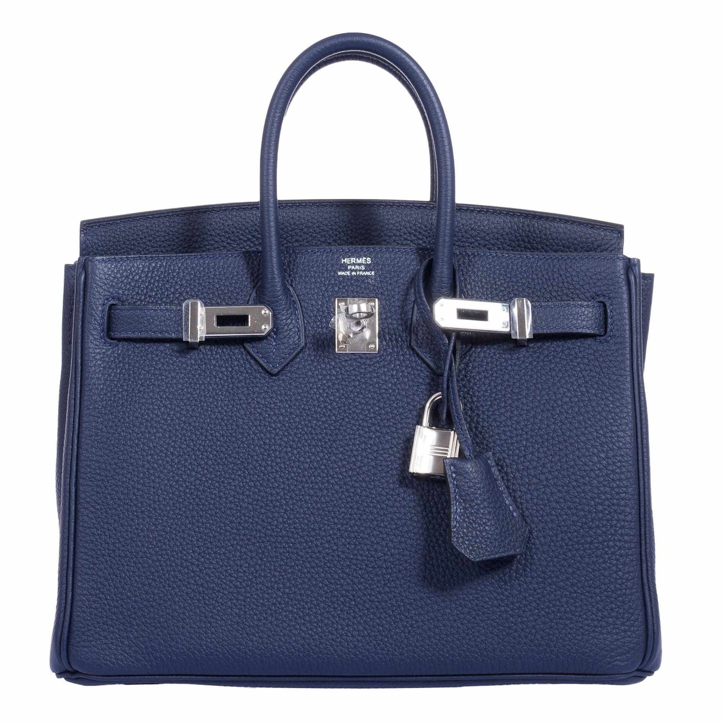 Hermes Birkin 25 Blue Indigo Togo Palladium Hardware