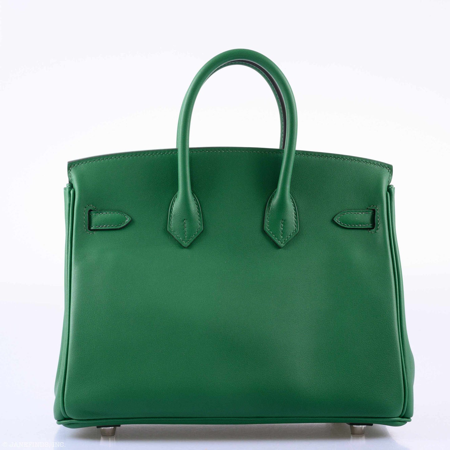 Hermes Birkin 25 Cactus Swift Leather Palladium Hardware - 2019, D