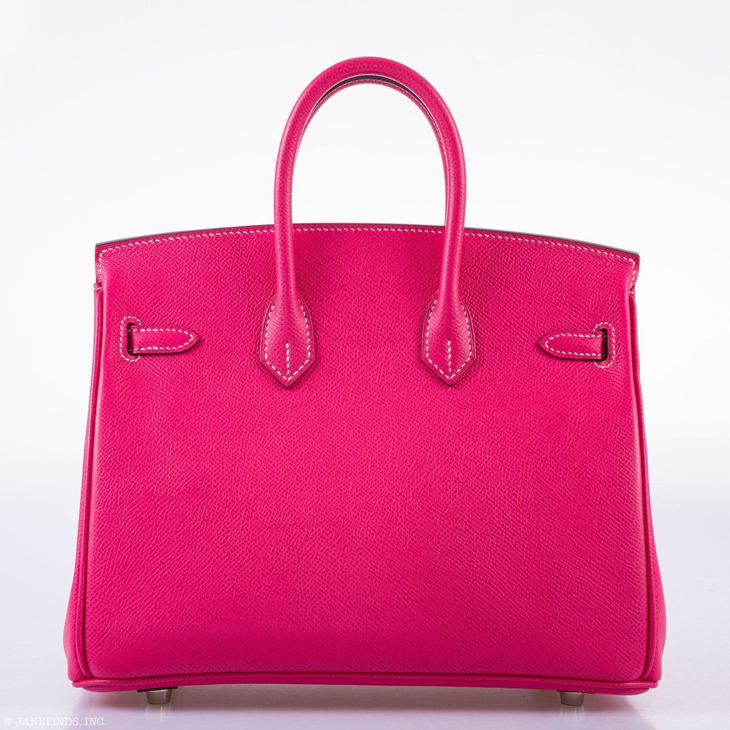 Hermes Birkin 25 Candy Collection Rose Tyrien Epsom Palladium Hardware - Q, Square