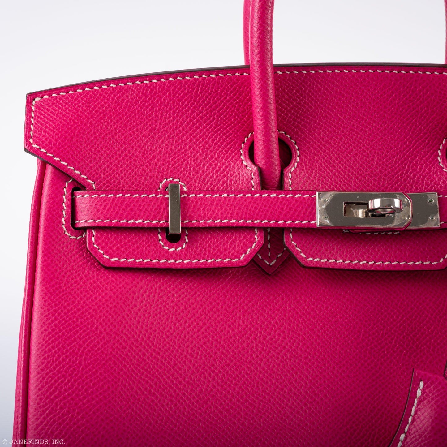 Hermes Birkin 25 Candy Collection Rose Tyrien Epsom Palladium Hardware - Q, Square