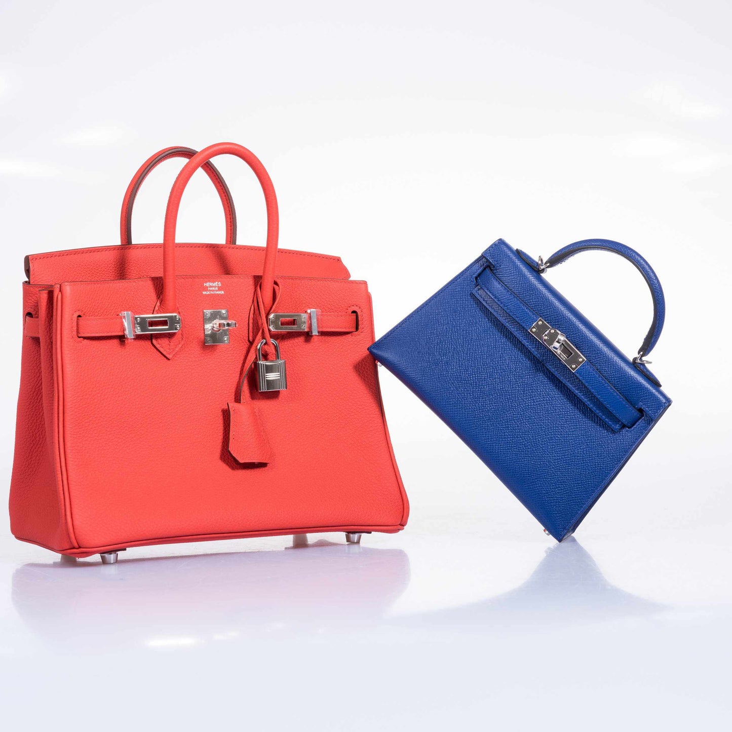 Hermes Birkin 25 Capucine Togo Palladium Hardware