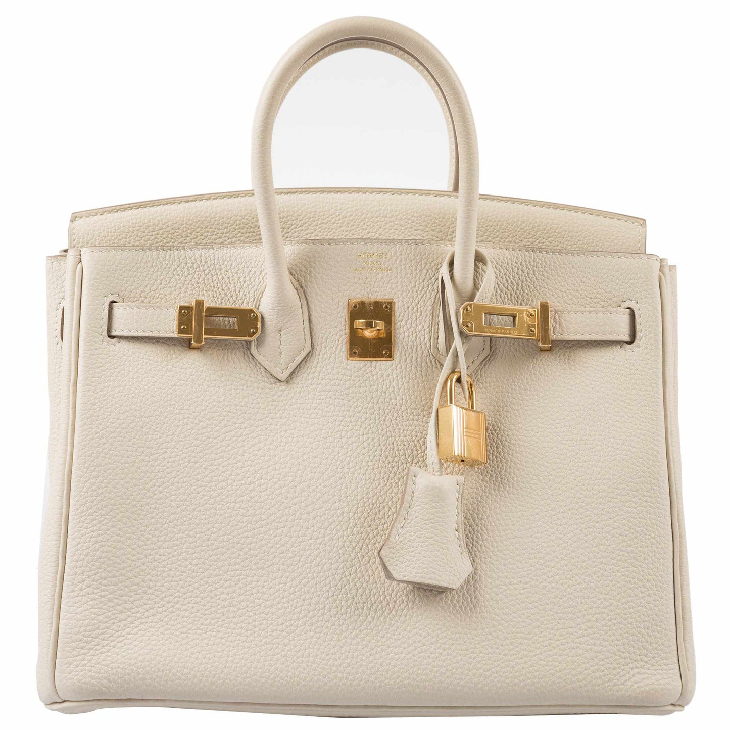 Hermes Birkin 25 Craie Togo Gold Hardware