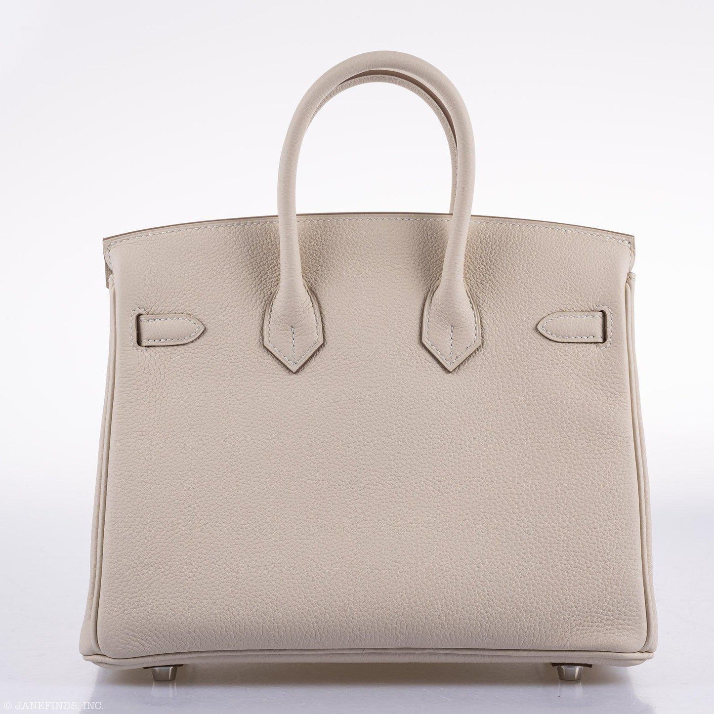 Hermes Birkin 25 Craie Togo Palladium Hardware - 2020, Y