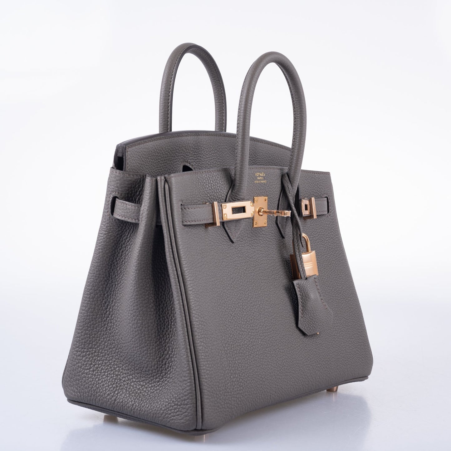 Hermes Birkin 25 Etain Togo with Rose Gold Hardware