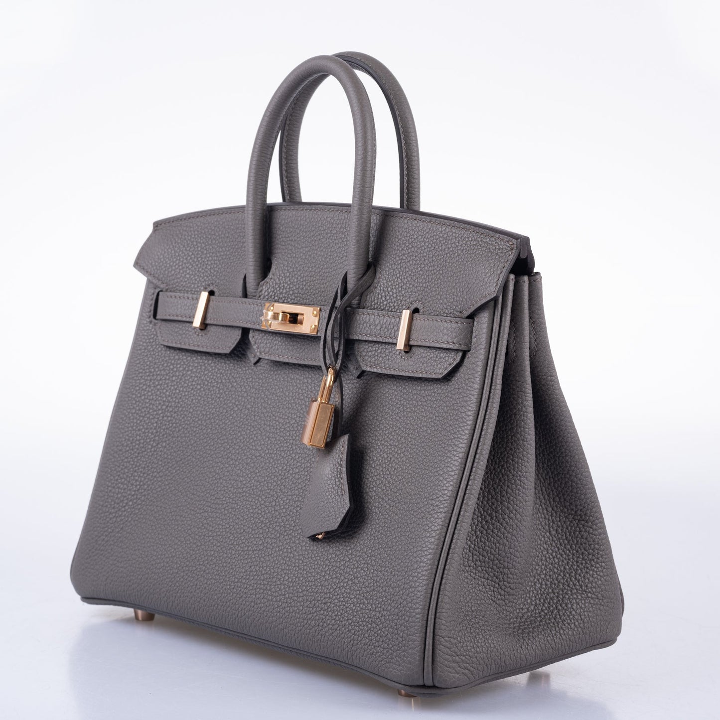 Hermes Birkin 25 Etain Togo with Rose Gold Hardware