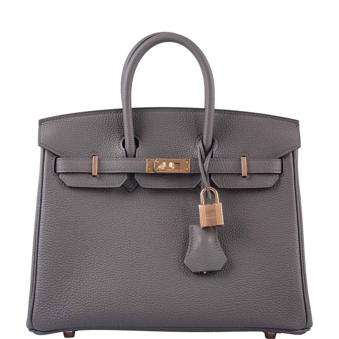 Hermes Birkin 25 Etain Togo with Rose Gold Hardware