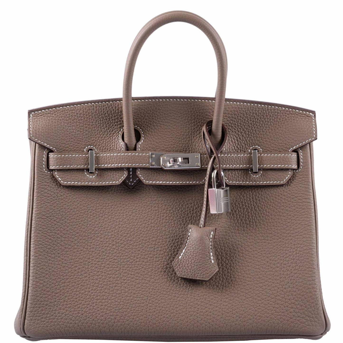 Hermes Birkin 25 Etoupe Togo Palladium Hardware - 2019, D